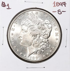 110) 1897-S $1 Morgan Silver Dollar Coin