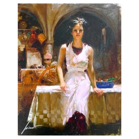 129) Pino (1939-2010) "Deborah Revisited" Limited Edition Giclee on Canvas