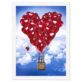 156) Mr. Brainwash "Love Above All" Limited Edition Serigraph on Paper