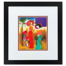 166) Moshe Leider Original Mixed Media on Paper