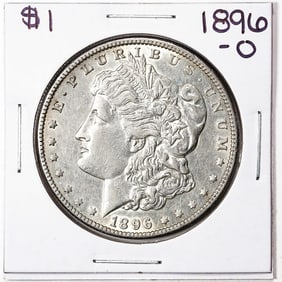 167) 1896-O $1 Morgan Silver Dollar Coin