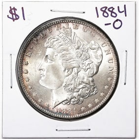 208) 1884-O $1 Morgan Silver Dollar Coin
