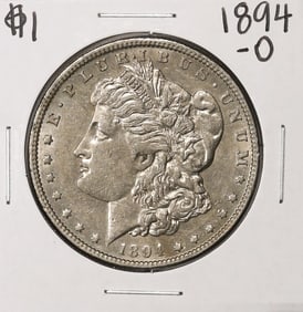 222) 1894-O $1 Morgan Silver Dollar Coin