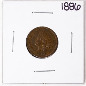 224) 1886 Indian Head Cent Coin