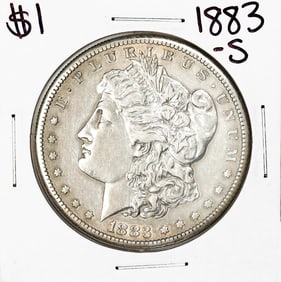 233) 1883-S $1 Morgan Silver Dollar Coin