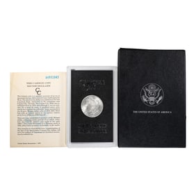 258) 1884-CC $1 Morgan Silver Dollar Coin GSA Hoard Uncirculated w/Box & COA