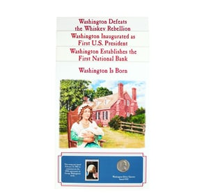 272) Lot of (4) Washington Quarter & Stamp Sets