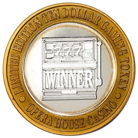 275) .999 Silver Opera House Las Vegas, NV $10 Casino Limited Edition Gaming Token