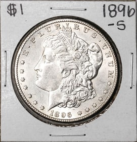 340) 1896-S $1 Morgan Silver Dollar Coin