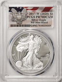 359) 2017-W $1 Proof American Silver Eagle Coin PCGS PR70DCAM WP Mint Hoard