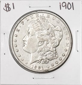 362) 1901 $1 Morgan Silver Dollar Coin