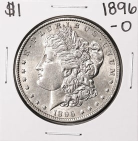 377) 1896-O $1 Morgan Silver Dollar Coin