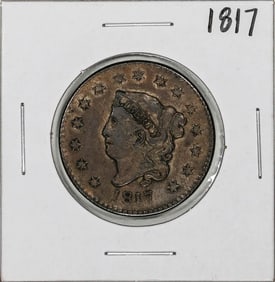 379) 1817 Coronet Head Large Cent Coin
