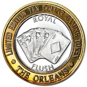 387) .999 Silver The Orleans Hotel & Casino Las Vegas, NV $10 Casino Token Limited Edition
