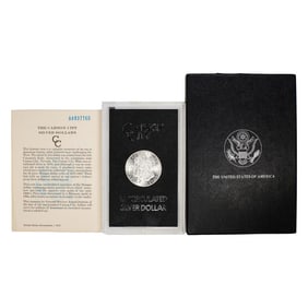402) 1884-CC $1 Morgan Silver Dollar Coin GSA Hoard Uncirculated w/Box & COA