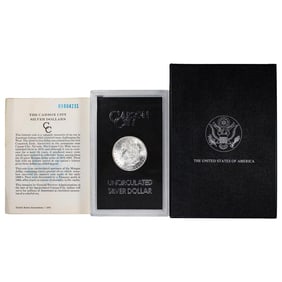 457) 1883-CC $1 Morgan Silver Dollar Coin GSA Hoard Uncirculated w/Box & COA