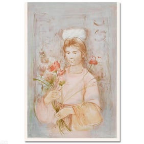 470) Edna Hibel (1917-2014) "Mayan Princess" Limited Edition Lithograph on Paper