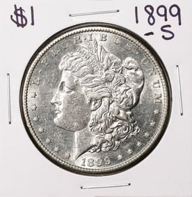 475) 1899-S $1 Morgan Silver Dollar Coin
