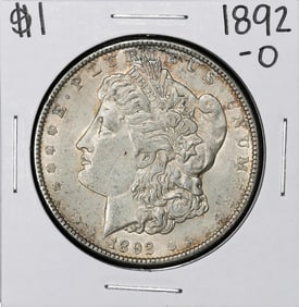 484) 1892-O $1 Morgan Silver Dollar Coin