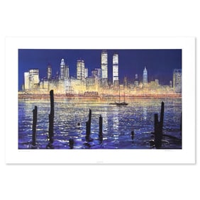 492) Peter Ellenshaw (1913-2007) "The Glisten of New York" Limited Edition Lithograph