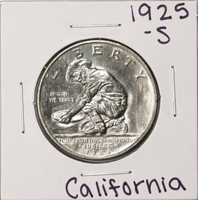 509) 1925-S California Diamond Jubilee Commemorative Half Dollar Coin