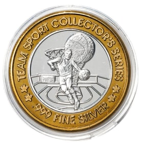 540) .999 Silver Station Casino St. Charles, Missouri $10 Limited Edition Gaming Token