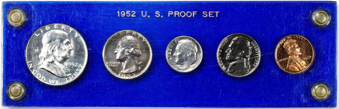 361) 1952 (5) Coin Proof Set: One 1952 (5) Coin Proof Set.