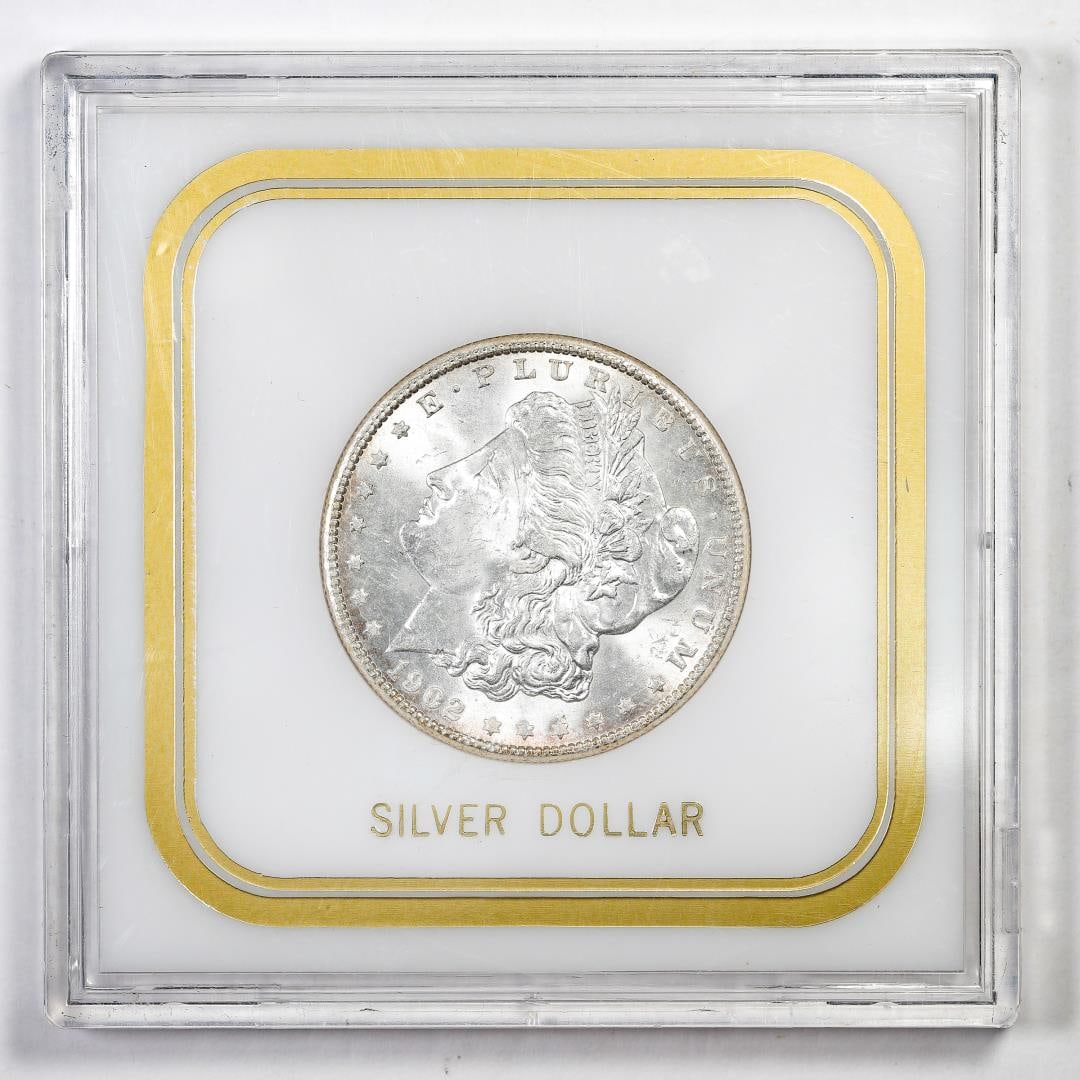 1902-O $1 Morgan Silver Dollar Coin in Holder: One 1902-O $1 Morgan Silver Dollar Coin in Holder.