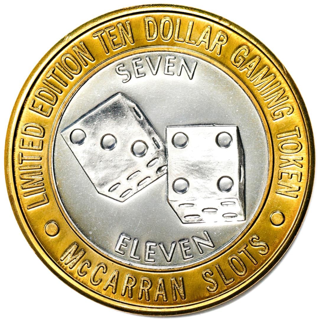 .999 Silver McCarran International Airport Las Vegas, NV $10 Limited Gaming Token: One .999 Silver McCarran International Airport Las Vegas, NV $10 Limited Gaming Token.