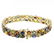 14KT Yellow Gold 26.50ctw Multi Color Sapphire Bracelet - 2