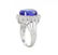 18KT White Gold GIA 6.56ct Tanzanite and Diamond Ring - 3