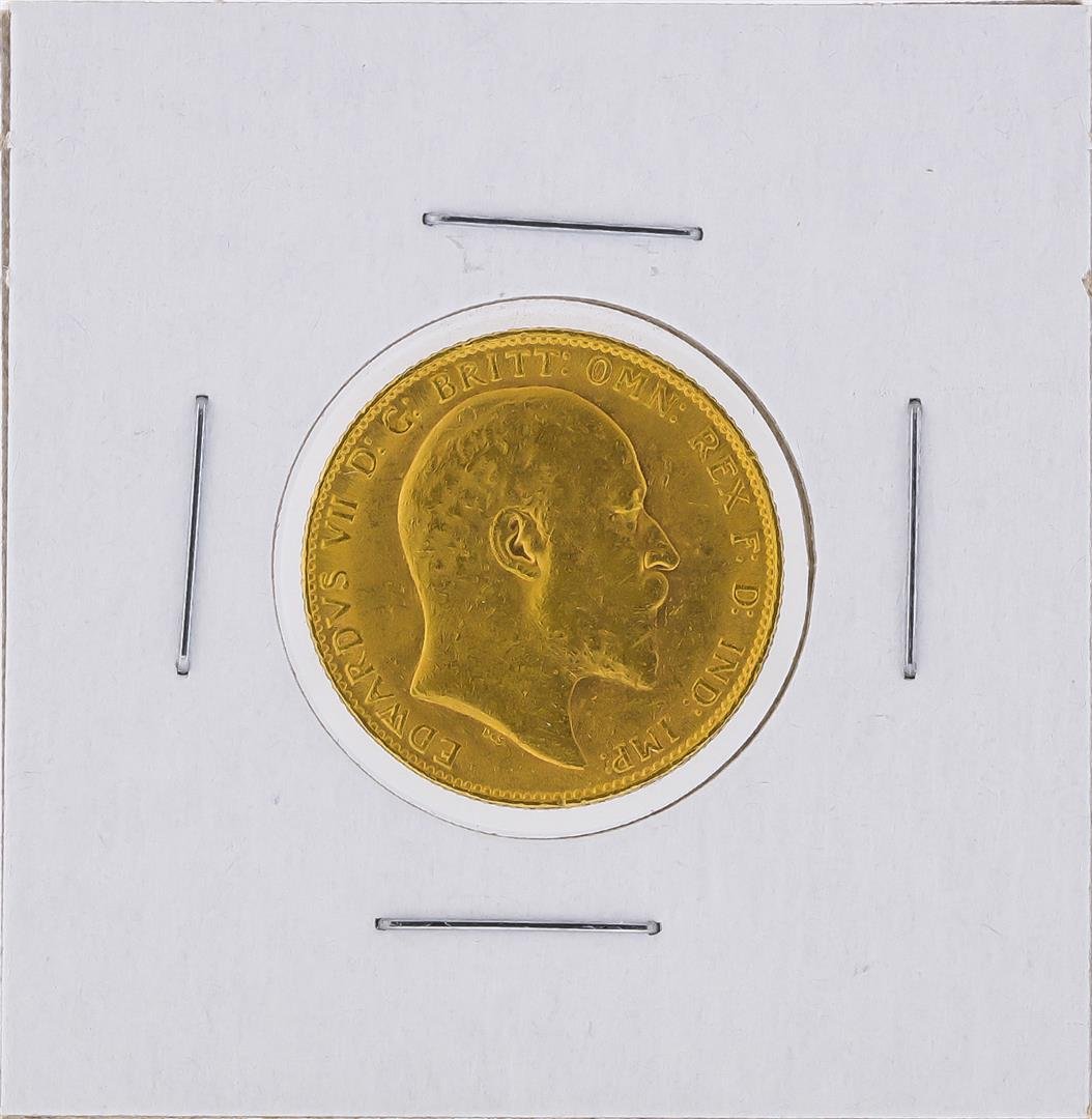 1963 Great Britain Sovereign Gold Coin: One 1963 Great Britain Sovereign Gold Coin.