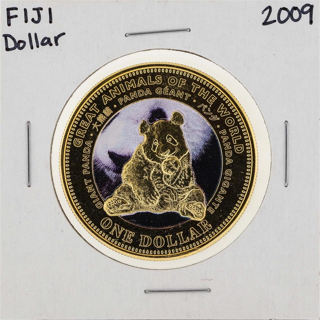 2009 $1 Fiji Giant Panda Coin: One 2009 $1 Fiji Giant Panda Coin.