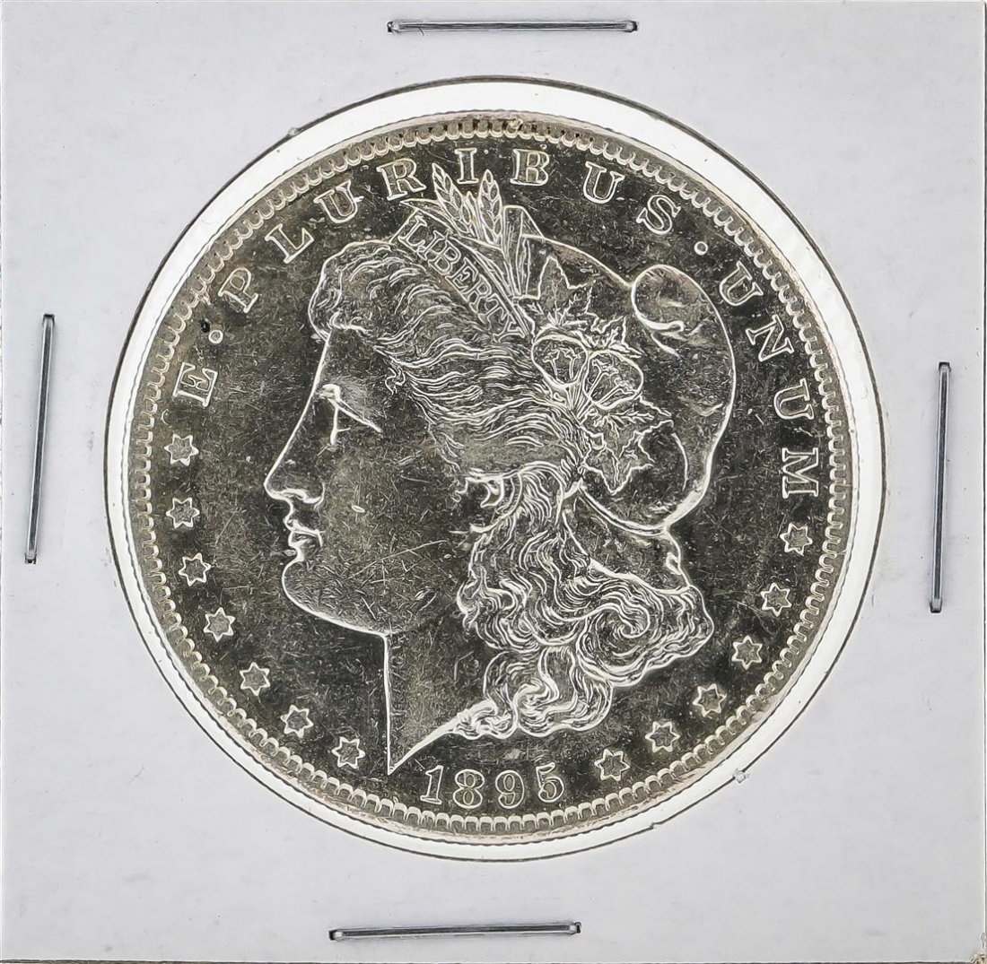 1895-S $1 Morgan Silver Dollar Coin: One 1895-S $1 Morgan Silver Dollar Coin.