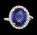 14KT White Gold 5.13ct Tanzanite and Diamond Ring - 2