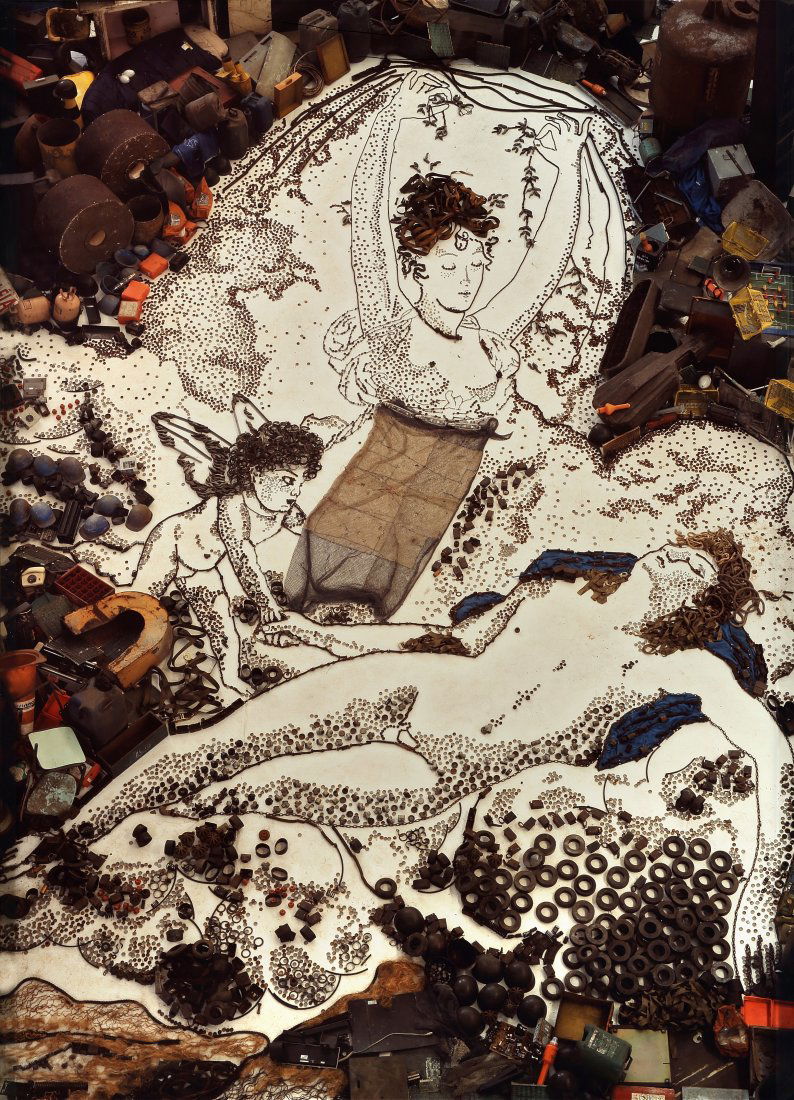 Vik MUNIZ (1961): Vik MUNIZ (1961)Cephalus and Aurora after Pierre-Narcisse Baron GuerinPhotographie C-Print, Edition de 6, annÃ©e 2008129.5 101.6 cm - 50.98 x 40 in.C-Print, Edition of 6, 2008.Ce lot est en provenan
