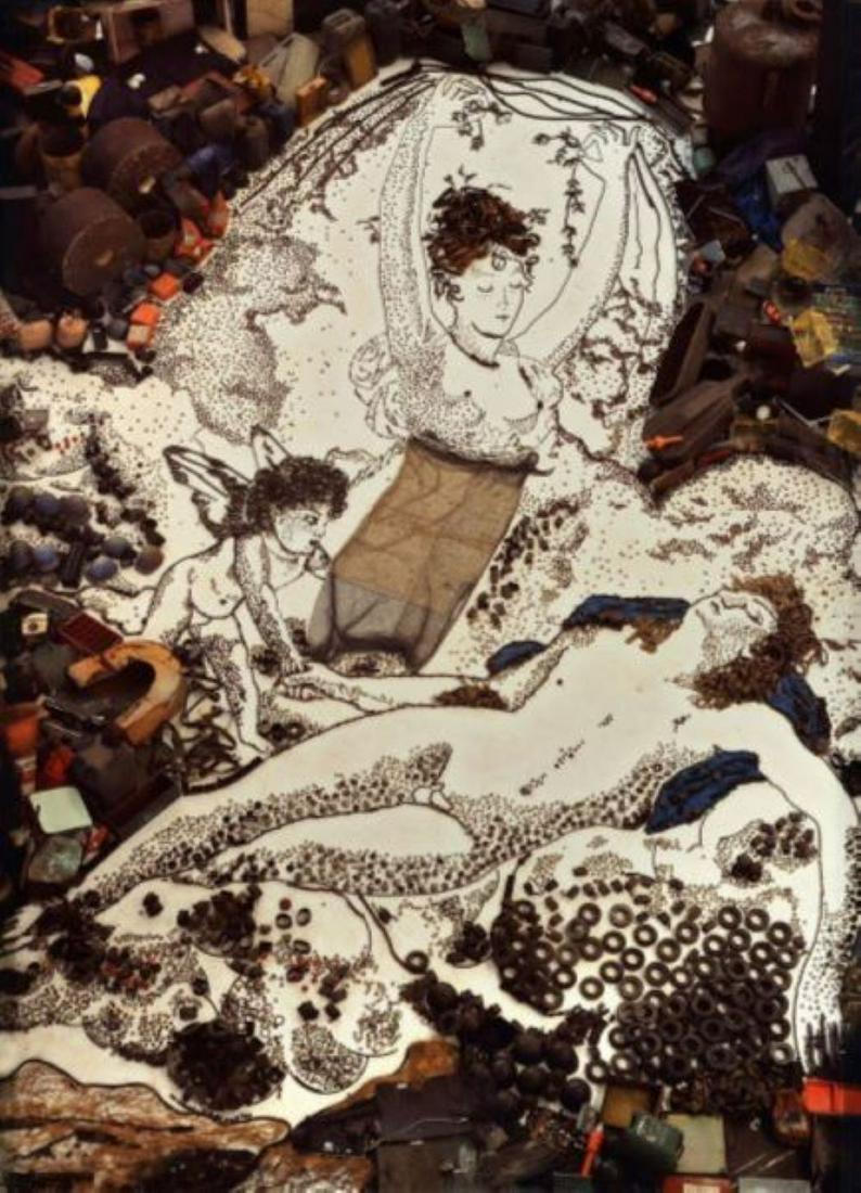 Vik MUNIZ (1961): Cephalus and Aurora after Pierre-Narcisse Baron GuerinPhotographie C-Print, Edition de 6, annÃ©e 2008129.5 101.6 cm - 50.98 x 40 in.C-Print, Edition of 6, 2008.Ce lot est en provenance hors CEE, il
