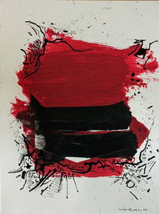 John Harrison LEVEE (1924 - 2017) Sans Titre - 2005Technique mixte (encre, acrylique et collage) sur: John Harrison LEVEE (1924 - 2017) Sans Titre - 2005Technique mixte (encre, acrylique et collage) sur papierSignée en bas à droite et datée 05, porte le n°37 au dos28,3 x 21 cm Reproduit da