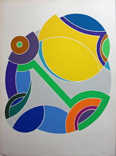 John Harrison LEVEE (1924-2017)Sans Titre Lithographie originale sur papierSignée en bas à droite: John Harrison LEVEE (1924-2017)Sans Titre Lithographie originale sur papierSignée en bas à droite au crayon et numérotée en bas à gauche 19/100 80 x 60 cm
