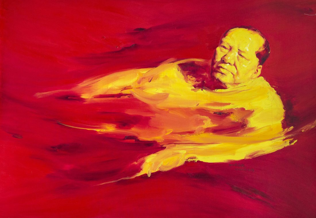 GAO Qiang (1962): La mÃ©ditation du prÃ©sident No. 13 (2008)Acrylique sur toile signÃ©e , en bas Ã droite140 x 200 cm - 55.11 x 78.74 in. Acrylic on canvas signed, lower right