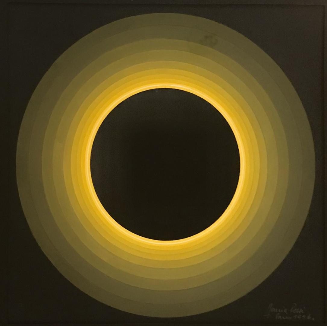 Horacio GARCIA ROSSI (Argentine, born 1929)Sans Titre - 1996Acrylique sur papier SignÃ©e, datÃ©e et: Horacio GARCIA ROSSI (Argentine, born 1929)Sans Titre - 1996Acrylique sur papier SignÃ©e, datÃ©e et localisÃ©e Ã Paris, en bas Ã droite 20.5 x 20.5 cm Ã vue EncadrÃ© sous verre