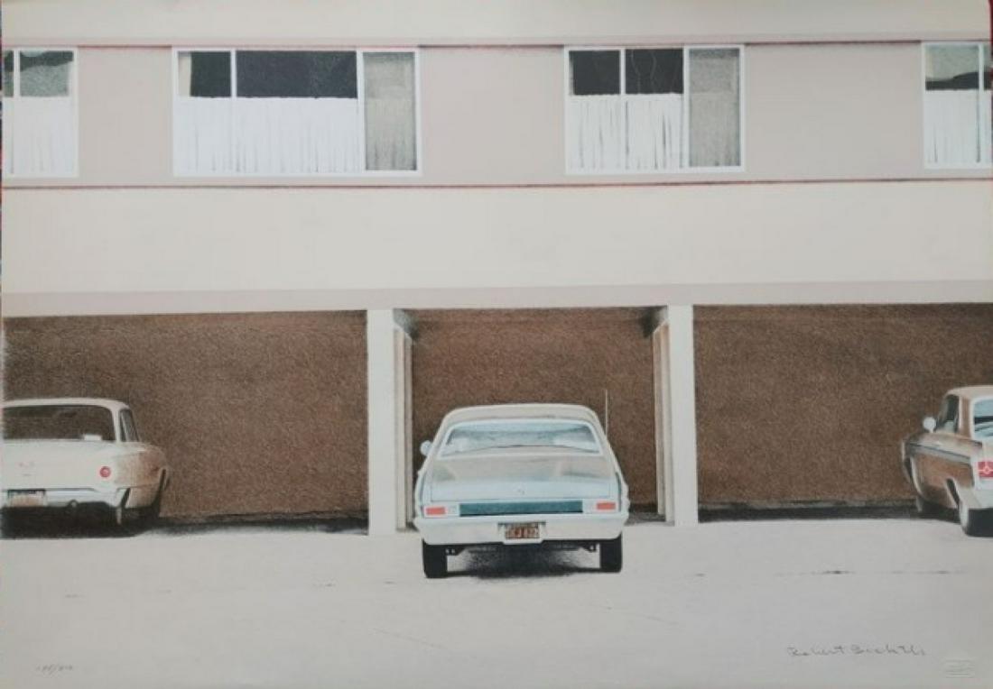 Robert BECHTLE (1932-2020)68 Nova (1972)Lithographie couleurs sur papier SignÃ©e en bas Ã droite et: Robert BECHTLE (1932-2020)68 Nova (1972)Lithographie couleurs sur papier SignÃ©e en bas Ã droite et numÃ©rotÃ©e sur /300 en bas Ã gauche 60 x 86 cmEnacdrÃ©e sous plexiglass Edition et im