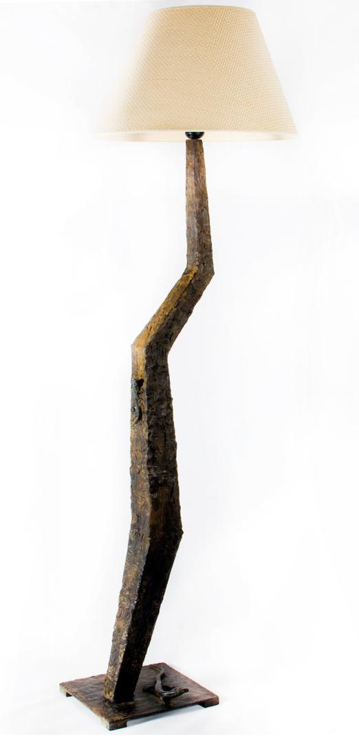 Horacio CORDERO & Juan Pablo MOLYNEUX (XX-XXI)Lampe de parquet en bronze Ã  patine brune, ornÃ© d'un (1 of 1)