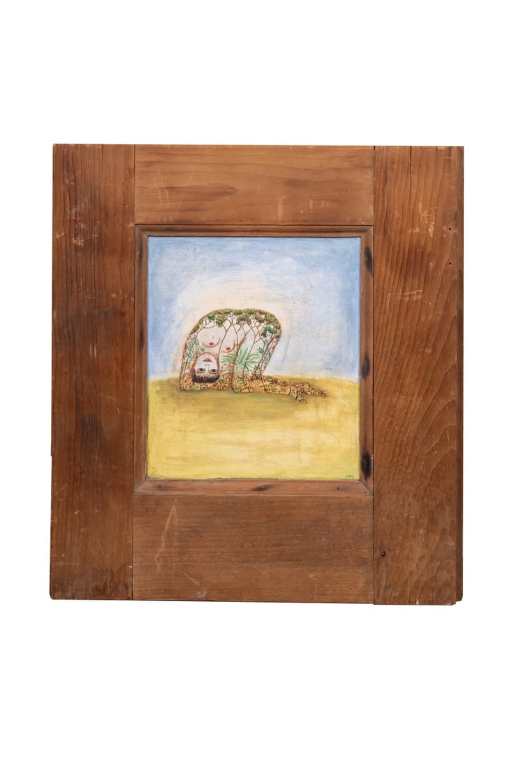 Irene Hardwicke OLIVIERI (20th-21st century): Irene Hardwicke OLIVIERI (20th-21st century)Body of Trees, 2004Oil on wood panelSigned, dated and titled on back53 x 48 cmEuropean Collection of Mr. K.