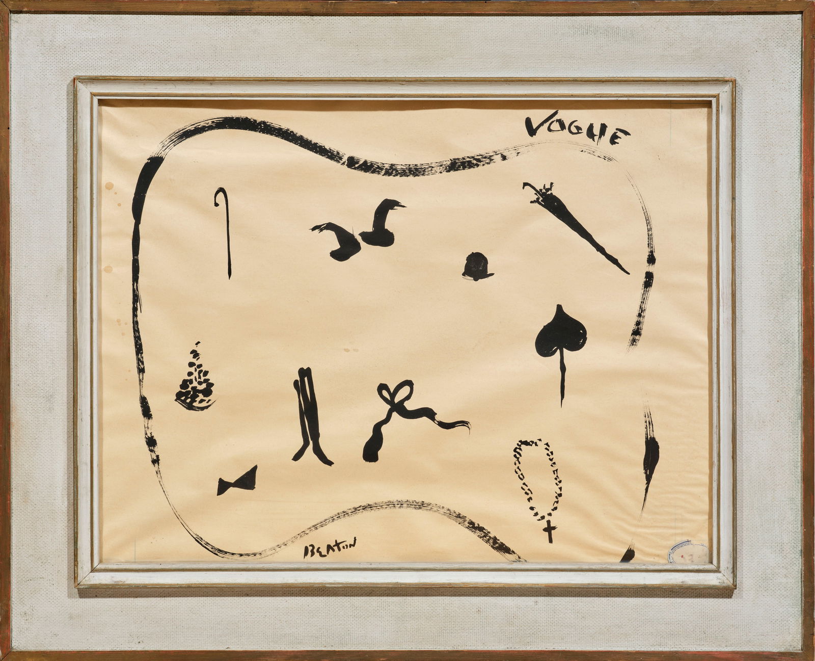 Cecil BEATON (1904-1980): Fashion accessories for VogueInk on paperSigned lower left40.5 x 53 cm on viewProvenanceTajan sale, Old Master Drawings - Modern Drawings, May 03, 2012, lot 257, ParisPrivate collection, ParisAccessoi