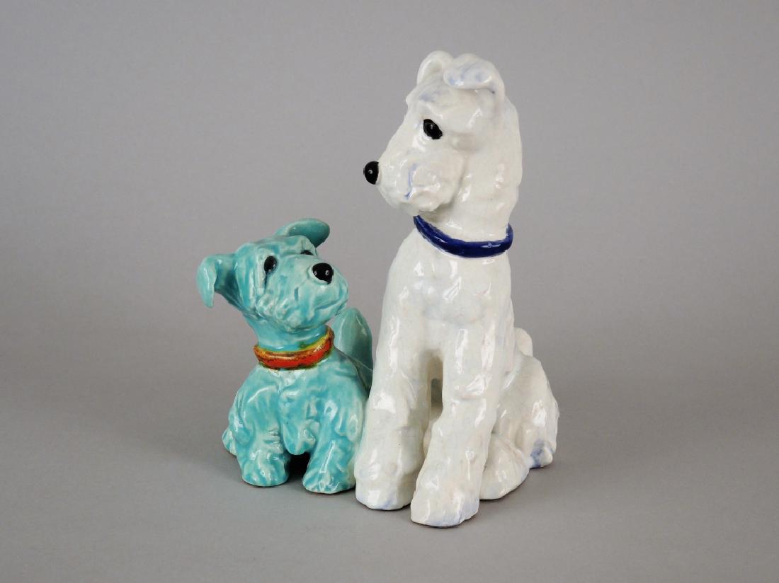 GOLDSCHEIDER GLAZED DOG GROUP (1 of 2)