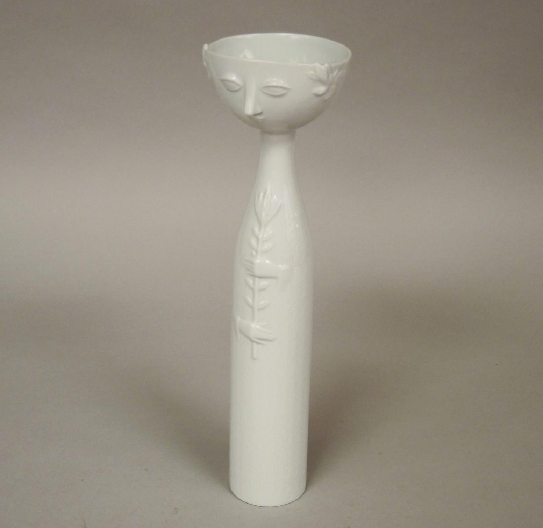 ROSENTHAL WHITE PORCELAIN EVA VASE (1 of 3)