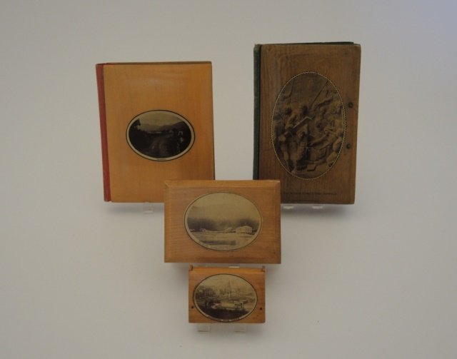 Victorian Mauchline Ware AppliquÃ© Books & Boxes (1 of 1)