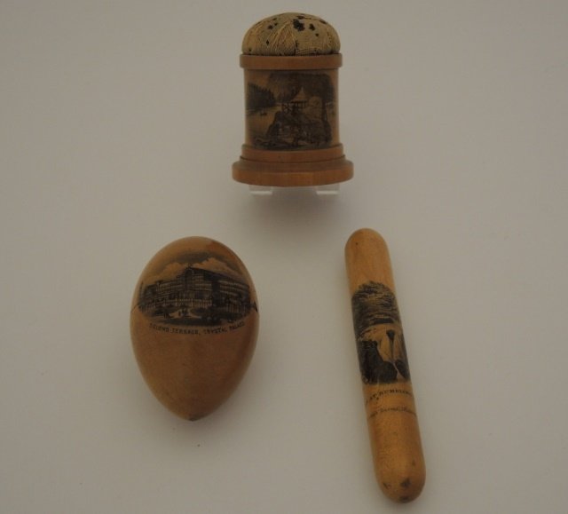 Victorian Mauchline Ware Sewing Accessories (1 of 1)
