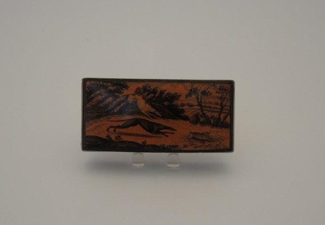 19th-century Penwork Snuff Box (1 of 2)